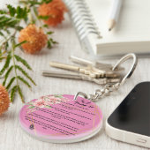 Aangepaste sleutelhanger van Psalm 23 (Voorkant Rechts)