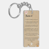 Aangepaste sleutelhanger van Psalm 23 (Voorkant Links)