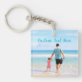 Aangepaste Sleutelhanger voor fototekst - Uw Super (Voorkant)
