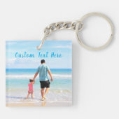 Aangepaste Sleutelhanger voor fototekst - Uw Super (Achterkant)