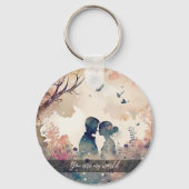 Aangepaste Sleutelhanger voor gekoppelde foto's (Voorkant)