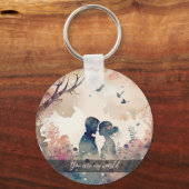 Aangepaste Sleutelhanger voor gekoppelde foto's (Voorkant)