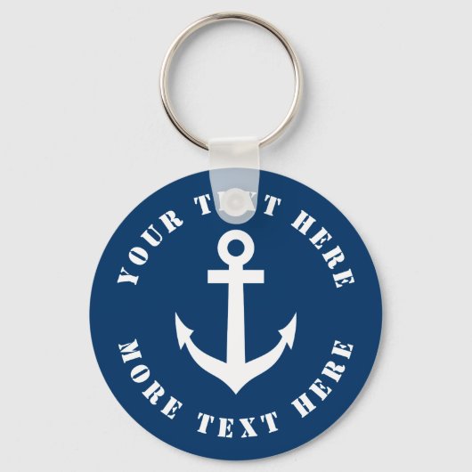 Aangepaste sleutelhanger voor nautisch anker voor  (Voorkant)