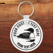 Aangepaste Sleutelhanger voor online pictogram Log (Voorkant)