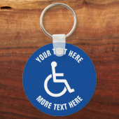 Aangepaste sleutelhanger voor rolstoelgebruikers v (Voorkant)
