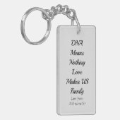 Aangepaste sleutelhanger voor stapouder/stapkind (Voorkant Links)