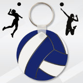 Aangepaste Sleutelhangers voor blauw en wit volley