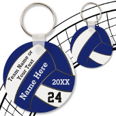 Aangepaste Sleutelhangers voor blauw en wit volley