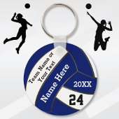 Aangepaste Sleutelhangers voor blauw en wit volley