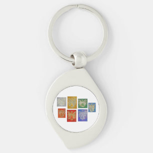 Aangepaste Sleutelhangers voor de kleurenreeks Gua