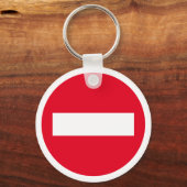 Aangepaste sleutelketen met rood stopcontact sleutelhanger (Voorkant)