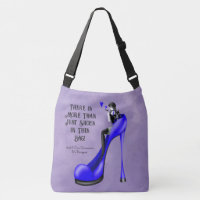 Aangepaste slogan Modebewuste dame in stiletto