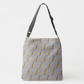 Aangepaste Slogan Modieuze Dame in Stiletto Crossbody Tas (Achterkant)