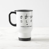 Aangepaste SLP Speech Language Patholoog ASL Reisbeker (Links)