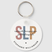 Aangepaste SLP Speech Language Patholoog Sleutelhanger (Achterkant)
