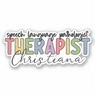 Aangepaste SLP Speech Language Patholoog Sticker