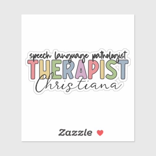Aangepaste SLP Speech Language Patholoog Sticker (Vel)