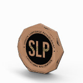 Aangepaste SLP Speech Pathologist Leopard Print Gi Fotoblokken (Rechts)