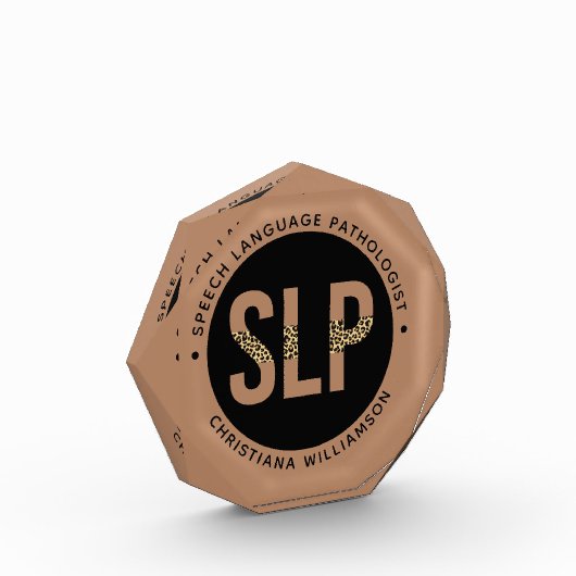 Aangepaste SLP Speech Pathologist Leopard Print Gi Fotoblokken (Links)