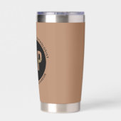 Aangepaste SLP Speech Pathologist Leopard Print Gi Geïsoleerde Drinkbeker (Achterkant)