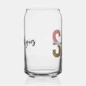 Aangepaste SLP Speech Patholoog Leopard Print Blikvorm Glas (Rechts)