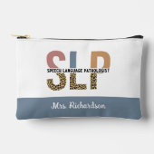 Aangepaste SLP Speech Patholoog Leopard Print Etui (Voorkant)