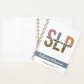 Aangepaste SLP Speech Patholoog Leopard Print Planner (Display)