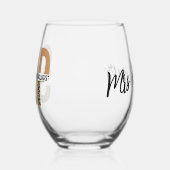 Aangepaste SLP Speech Patholoog Leopard Print Wijnglas Zonder Voet (Links)