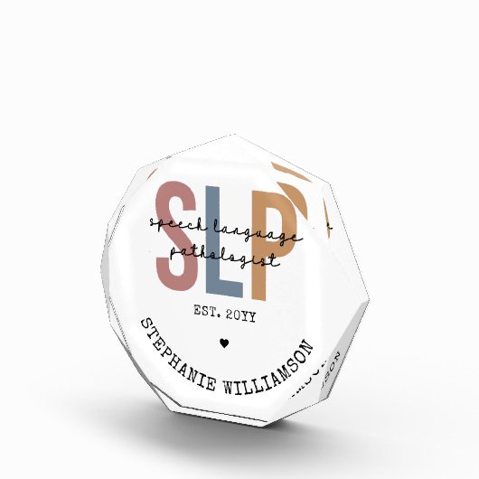 Aangepaste SLP-spraakpatholoog Speech Therapist Fotoblokken (Rechts)