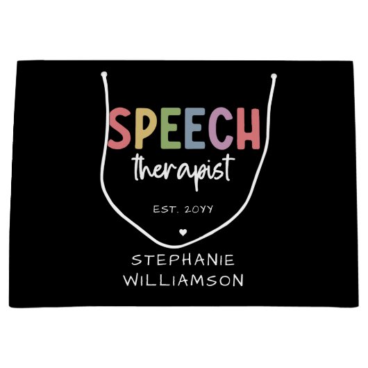 Aangepaste SLP-spraakpatholoog Speech Therapist Groot Cadeauzakje (Voorkant)