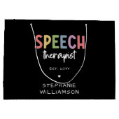 Aangepaste SLP-spraakpatholoog Speech Therapist Groot Cadeauzakje (Achterkant)