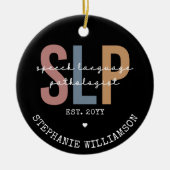 Aangepaste SLP-spraakpatholoog Speech Therapist Keramisch Ornament (Voorkant)