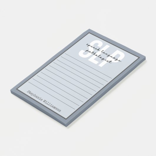 Aangepaste SLP-spraakpatholoog Speech Therapist Post-it® Notes (Schuin)