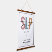 Aangepaste SLP-taaldocent Hangend Wandkleed (Gebogen)