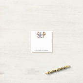 Aangepaste SLP-taaldocent Post-it® Notes (Op bureau)