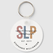 Aangepaste SLP-taaldocent Sleutelhanger (Voorkant)