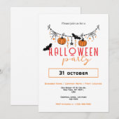 Aangepaste Small Business Kantoor Party Halloween Kaart (Voorkant / Achterkant)