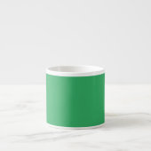 Aangepaste smaragdgroene knopspeld espresso kop (Voorkant)