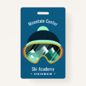 Aangepaste SMS Ski Mask badges (Voorkant)