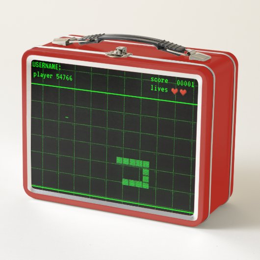 Aangepaste Snake Game Lunch Box – Naam & Score (Voorkant)