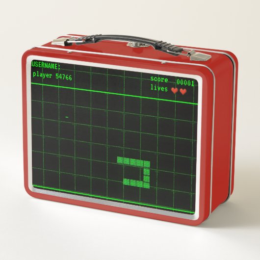 Aangepaste Snake Game Lunch Box – Naam & Score (Achterkant)