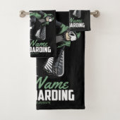 Aangepaste sneeuwboarder Shredding Bad Handdoek (Insitu)