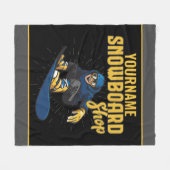 Aangepaste sneeuwboarder Snowboarding Shop Big Air Fleece Deken (Voorkant (Horizontaal))