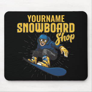 Aangepaste sneeuwboarder Snowboarding Shop Big Air Muismat