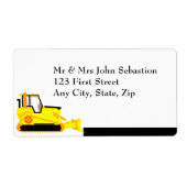 Aangepaste sneeuwverwijderaar Bulldozer Business Etiket (Voorkant)