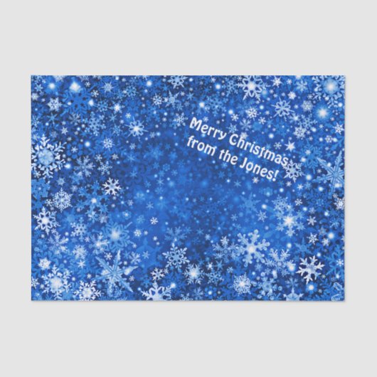 Aangepaste sneeuwvlok tissuepapier (Voorkant)