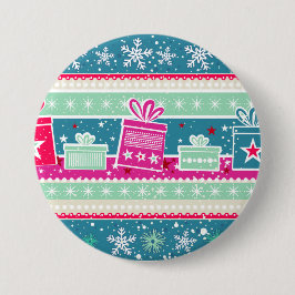 Aangepaste sneeuwvlokken en Cadeaus Ronde Button 7,6 Cm