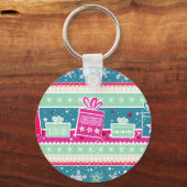 Aangepaste sneeuwvlokken en Cadeaus Sleutelhanger (Voorkant)
