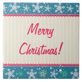 Aangepaste sneeuwvlokken en Cadeaus Tegeltje