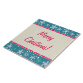 Aangepaste sneeuwvlokken en Cadeaus Tegeltje (Zijkant)